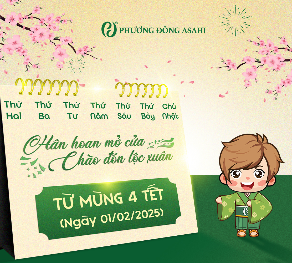 Mừng xuân mới, Phương Đông Asahi sẵn sàng đón khách từ mùng 4 Tết