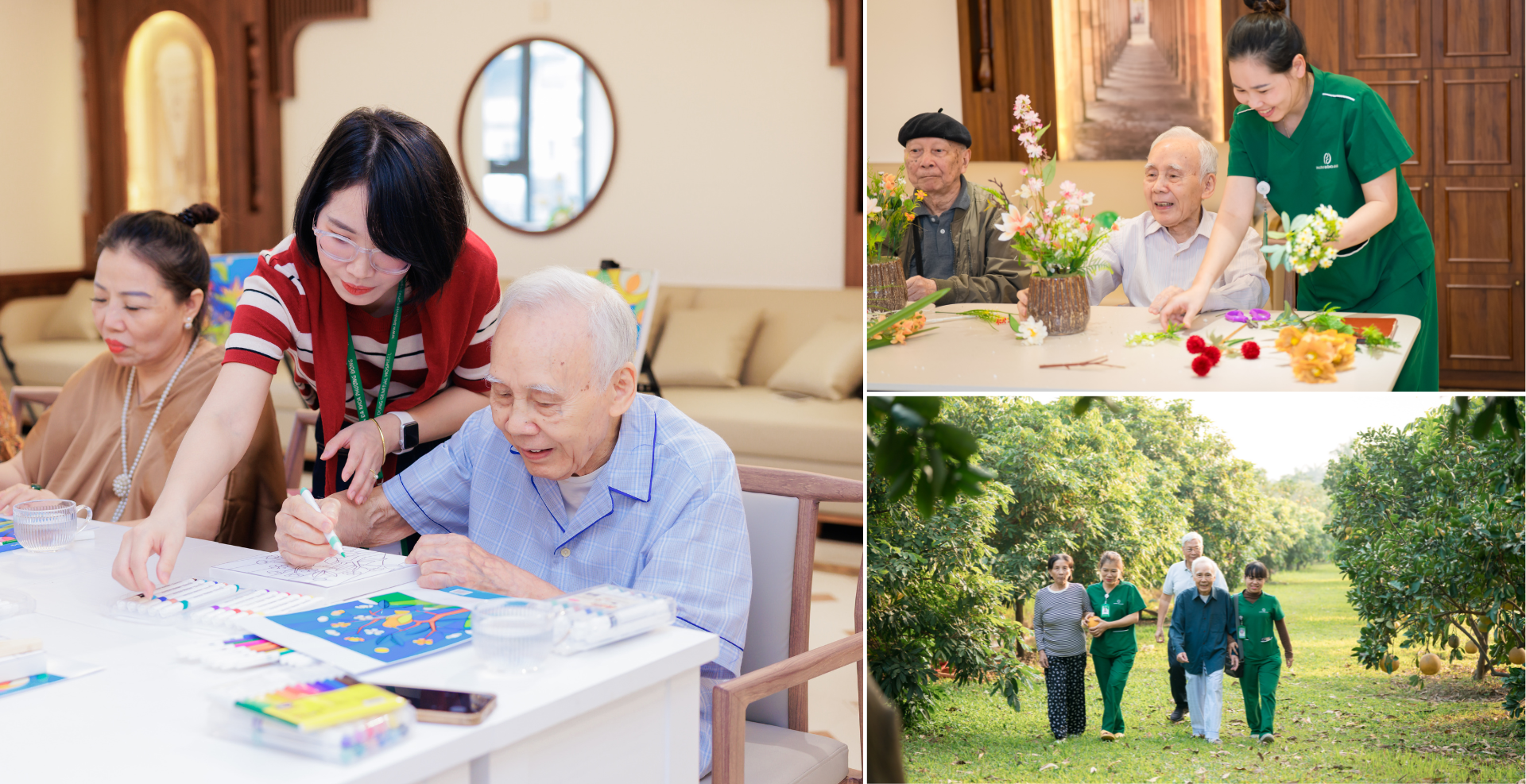 Đi dưỡng lão bán trú tuổi 93: Lựa chọn sống vui giữa vòng tay gia đình và cộng đồng