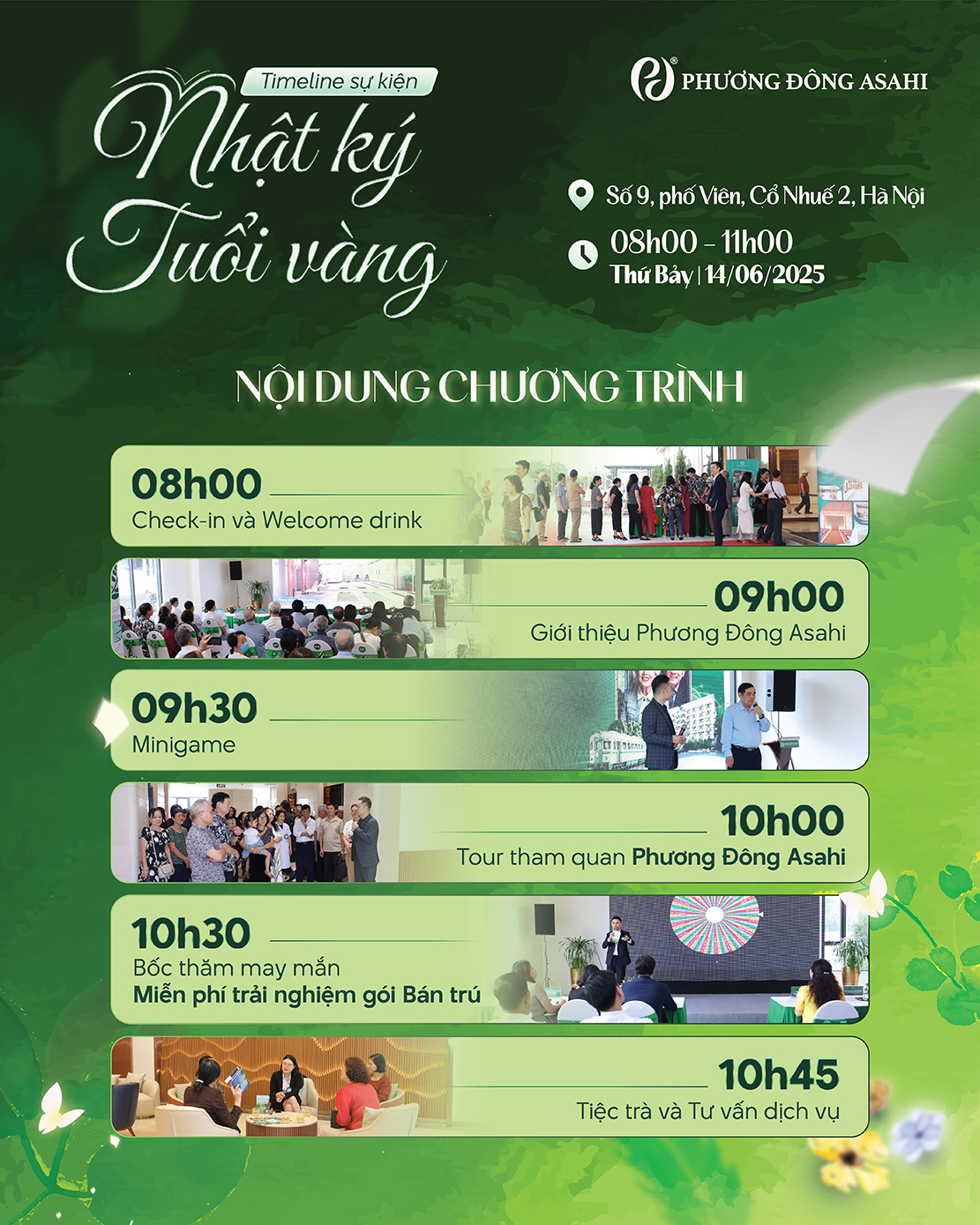 TIMELINE SỰ KIỆN “NHẬT KÝ TUỔI VÀNG” NGÀY 14/06/2025