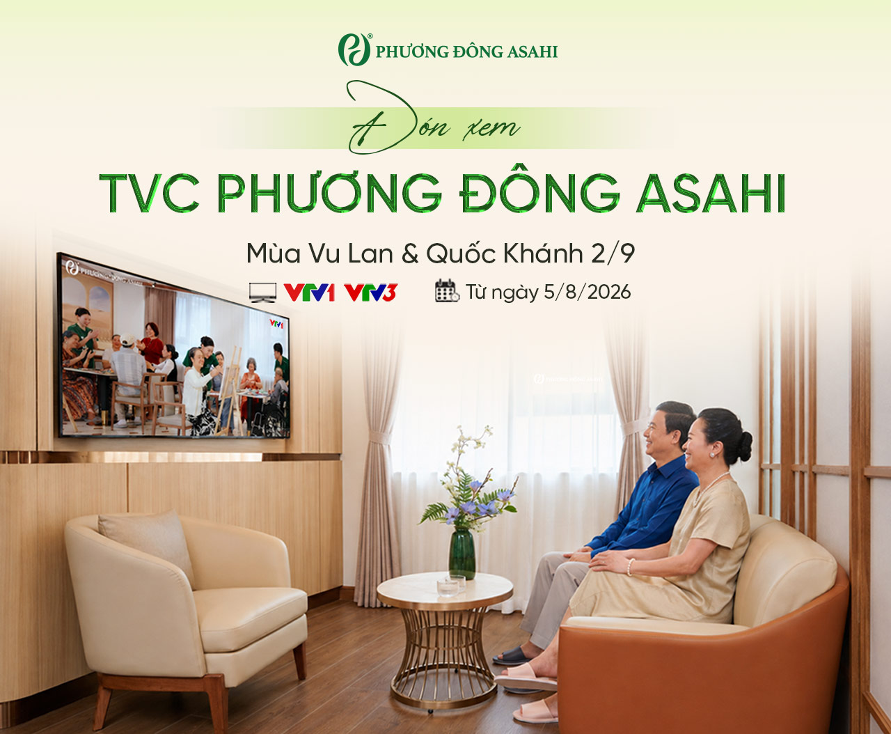 Đón chờ sự trở lại của TVC Phương Đông Asahi trên sóng VTV mùa Vu Lan & Quốc khánh 2/9
