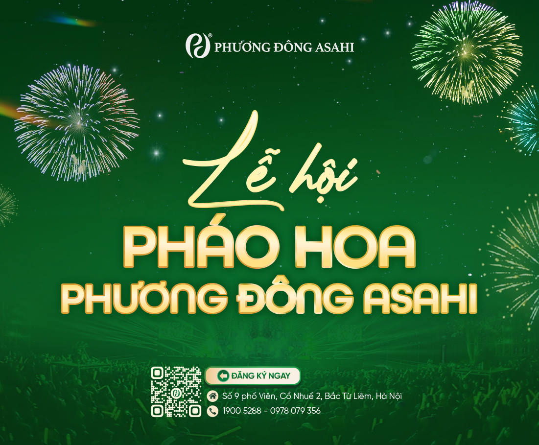 Chào đón năm mới với Lễ hội Pháo hoa ấn tượng tại Phương Đông Asahi