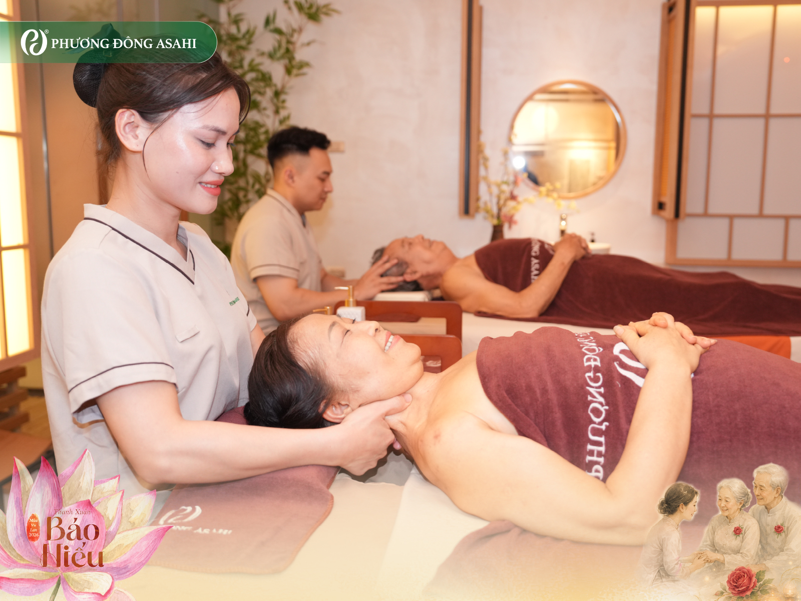 THANH XUÂN BÁO HIẾU, GIẢM NGAY 15% SPA TRỊ LIỆU KHI LƯU TRÚ