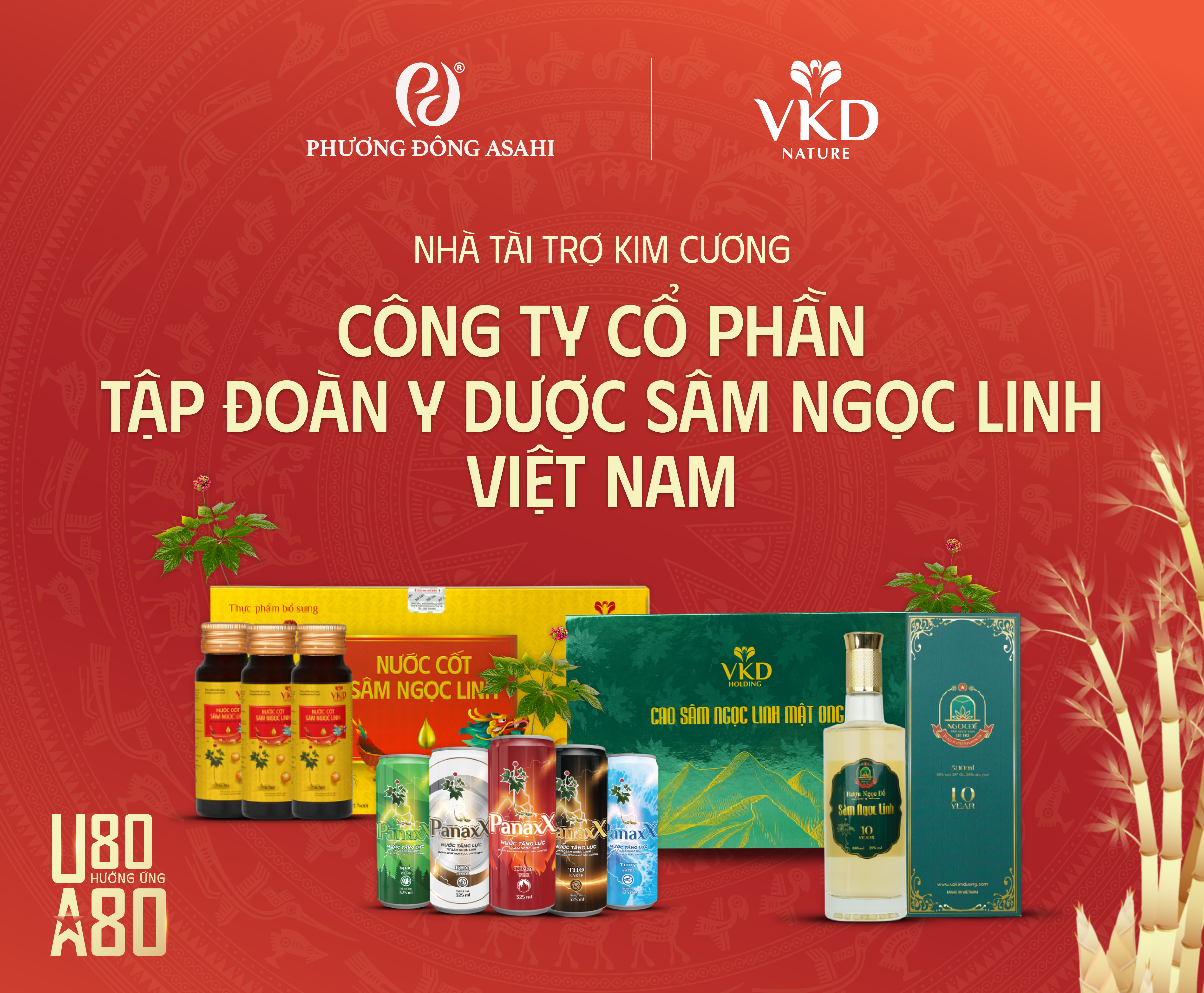GIỚI THIỆU NHÀ TÀI TRỢ KIM CƯƠNG SỰ KIỆN “U80 HƯỞNG ỨNG A80”: CÔNG TY CỔ PHẦN TẬP ĐOÀN Y DƯỢC SÂM NGỌC LINH VIỆT NAM