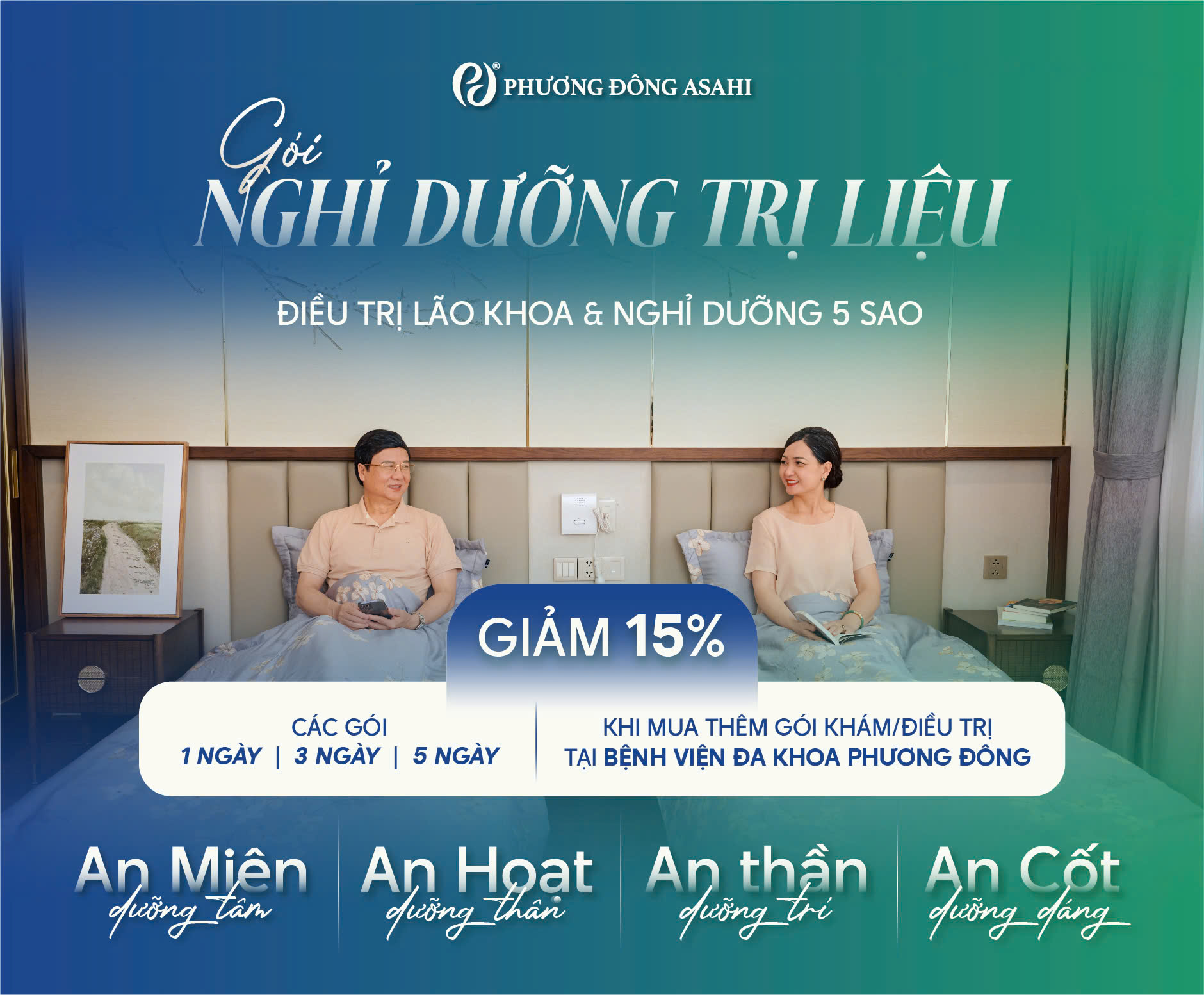 GÓI NGHỈ DƯỠNG TRỊ LIỆU: ƯU ĐÃI KÉP, LỢI ÍCH NHÂN ĐÔI