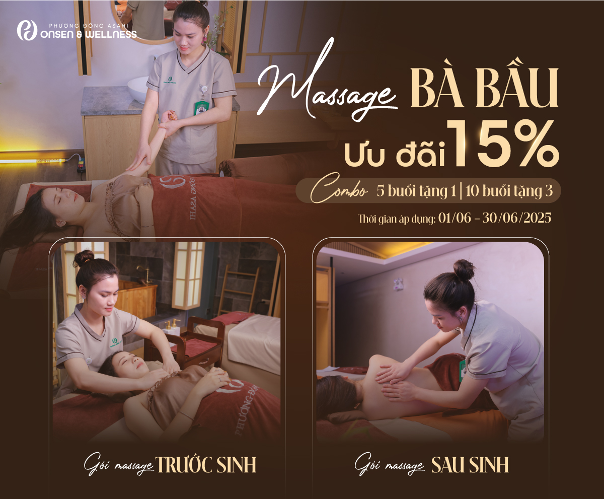 ƯU ĐÃI 15% MASSAGE BÀ BẦU | MẸ AN YÊN, BÉ KHỎE MẠNH