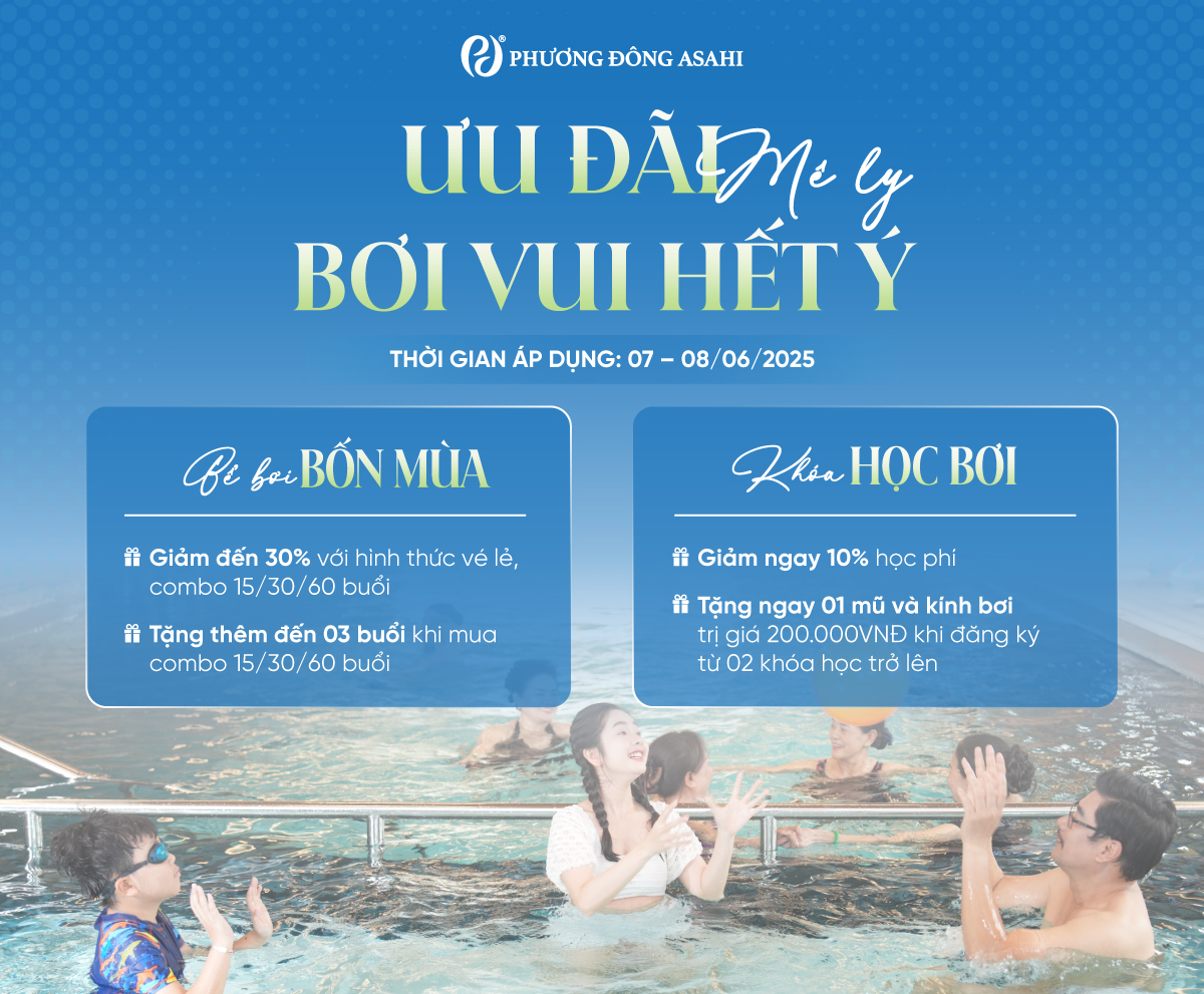[07 – 08/06/2025] ƯU ĐÃI MÊ LY, BƠI VUI HẾT Ý