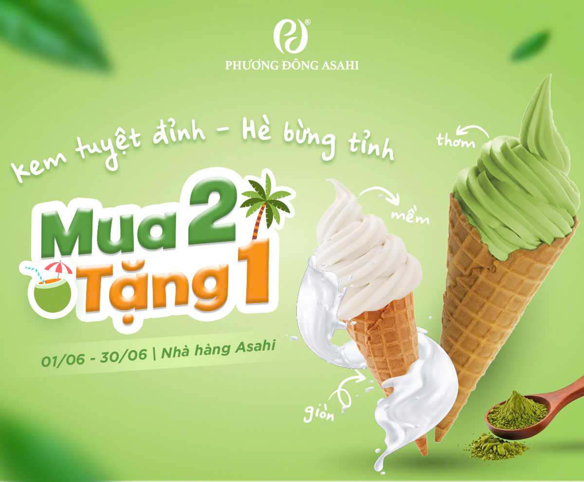 KEM TUYỆT ĐỈNH - HÈ BỪNG TỈNH [MUA 2 TẶNG 1 – TỪ 01/06 ĐẾN 30/06]