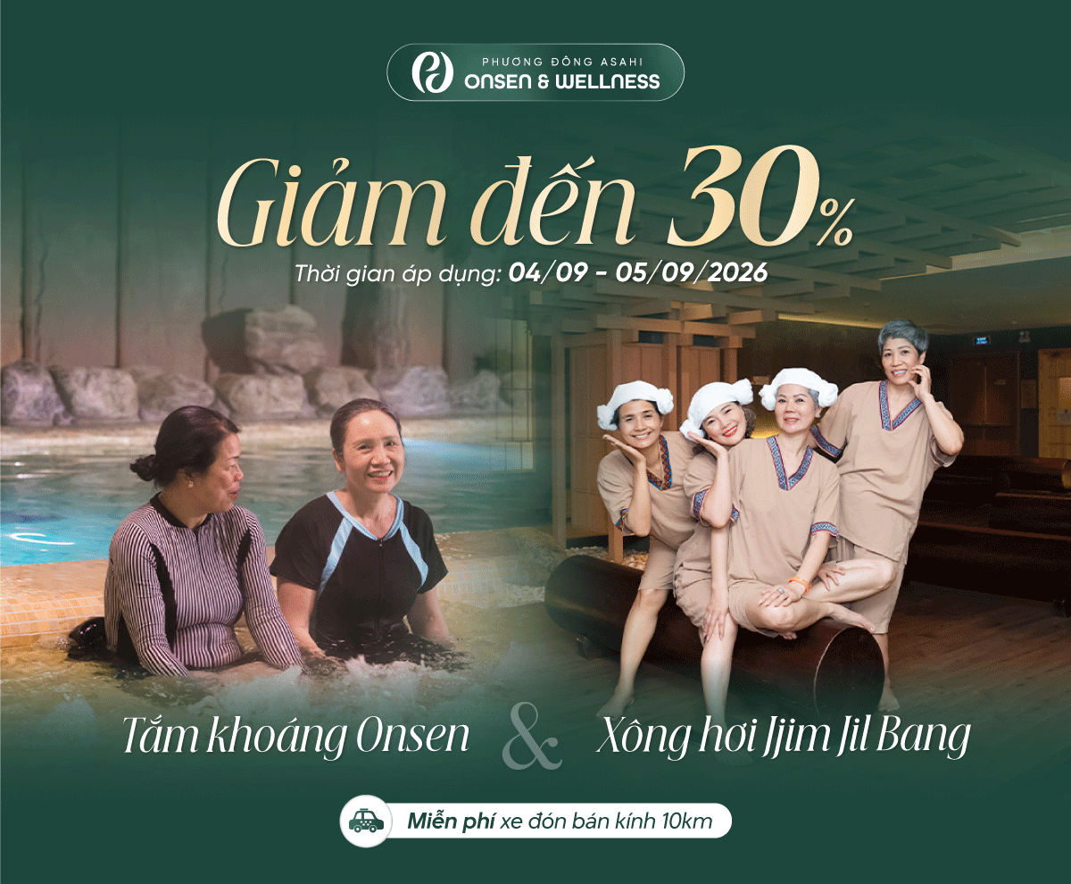 ƯU ĐÃI KÉP TẮM KHOÁNG ONSEN & XÔNG HƠI JJIM JIL BANG