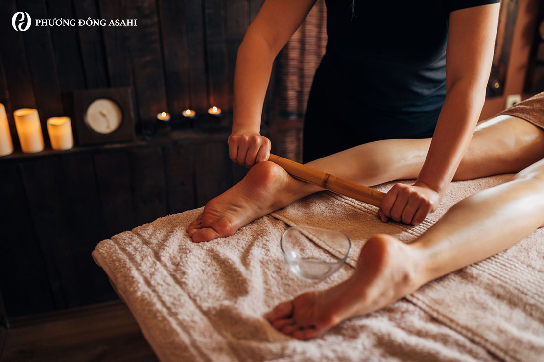 quy trình massage chân trị liệu