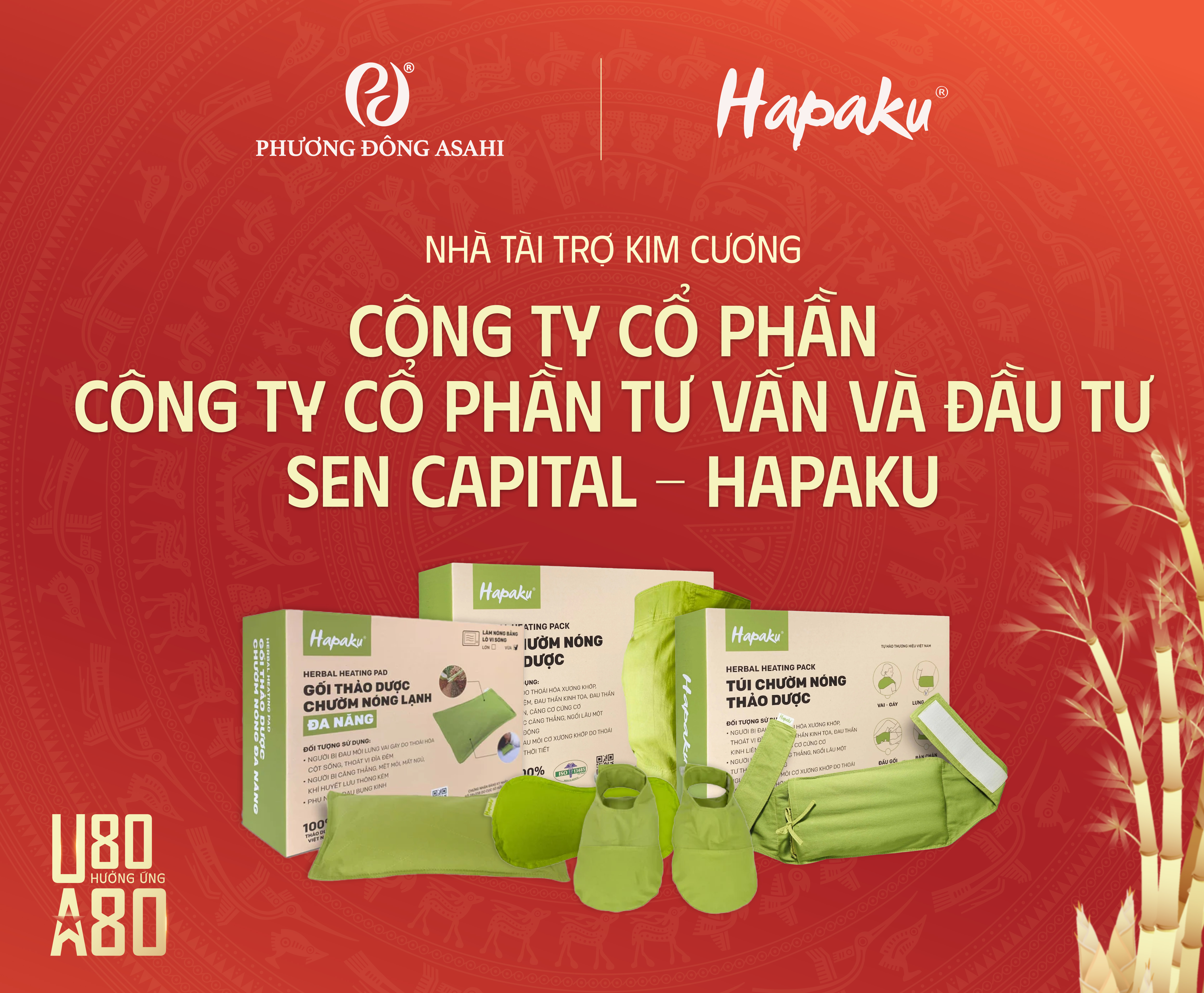 Giới thiệu Nhà tài trợ kim cương sự kiện “U80 hưởng ứng A80”: Công ty Cổ phần Tư vấn và Đầu tư Sen Capital, Nhãn hàng Hapaku